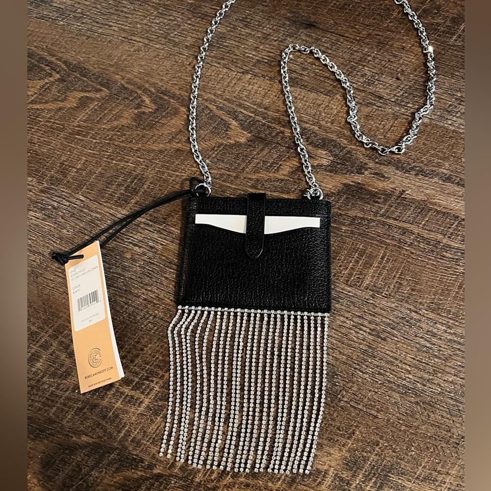 Rebecca Minkoff Wallet Purse Crossbody Rhinestone Fringe
